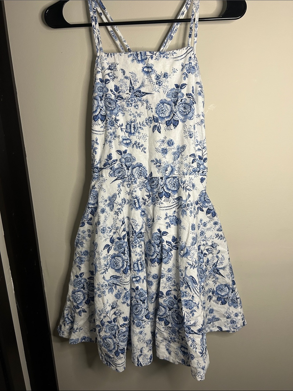 Polo by Ralph Lauren White & Blue Floral Circle Skirt